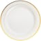 12 Packs: 10 ct. (120 total) 10.3" Round Banquet Plates with Gold Trim by Celebrate It™